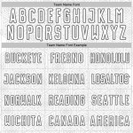 Custom White Steel Uniform Shape Geometric Sublimation Gray Jersey Sports Soccer