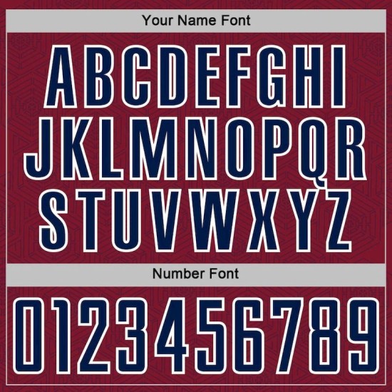 Custom Crimson Uniform Navy-White Sports Shape Geometric Sublimation Soccer Jersey