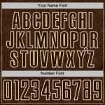 Brown Shape Sports Jersey Cream Sublimation Custom Soccer Geometric Uniform