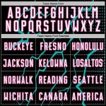 White Jersey Lightning Aqua-Pink Black Sports Custom Uniform Soccer Sublimation