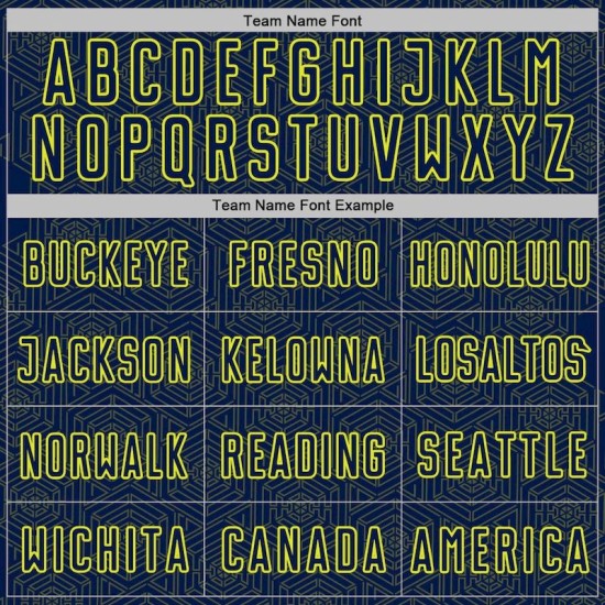 Uniform Shape Neon Geometric Sublimation Custom Sports Soccer Yellow Jersey Navy